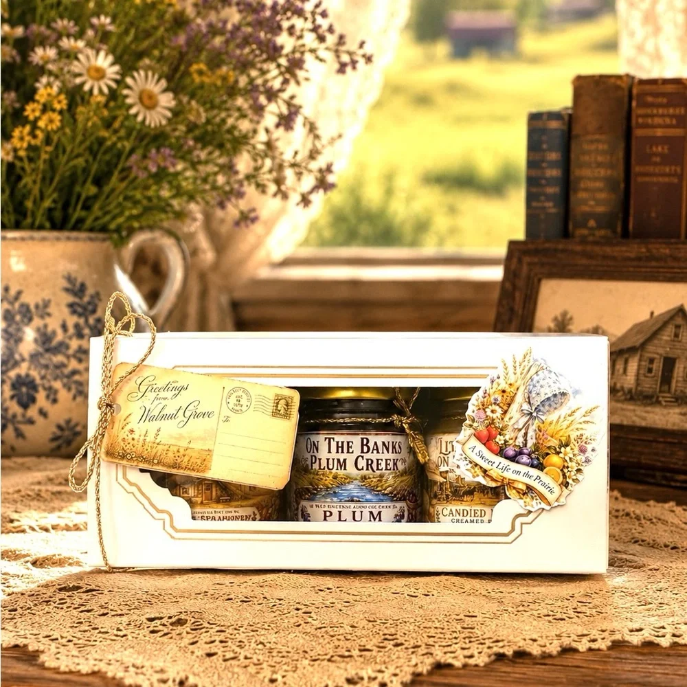 Little House On The Prairie Honey Gift Set ~ Three Jars Ready to Gift